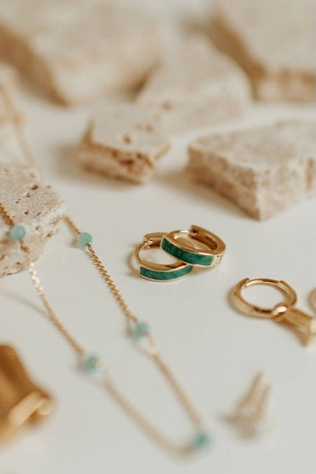 AZ Turquoise Hoops