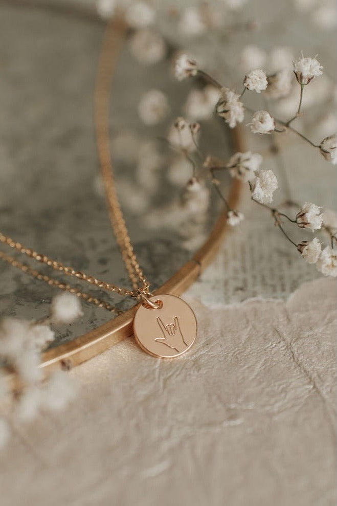 I Love You Necklace