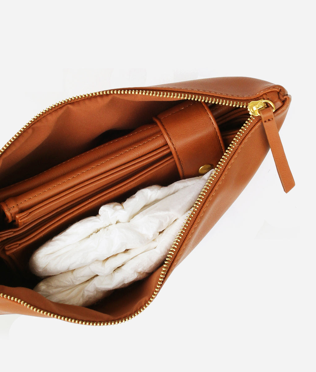 The Changing Clutch - Brown Matte