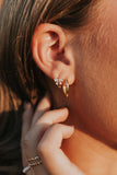 Lucy Diamond Bow Hoops