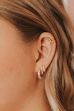 Charlotte Diamond Gold Filled Hoops