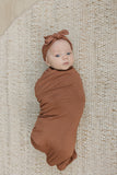 Rust Bamboo Hat OR Head Wrap Set