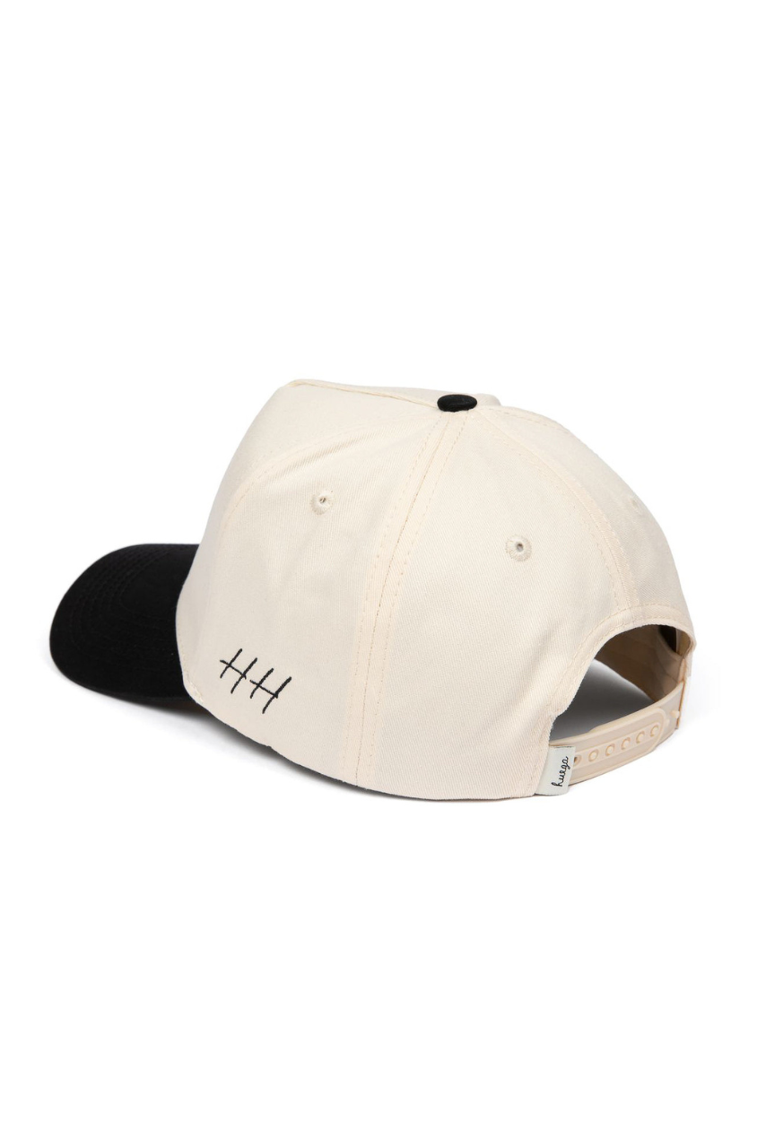 Vintage Swan | Black & Natural Hat