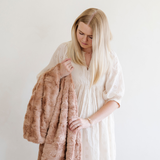PATTERNED FAUX FUR THROW BLANKETS