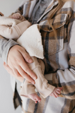Bamboo Zip Pajamas | Ribbed Cream