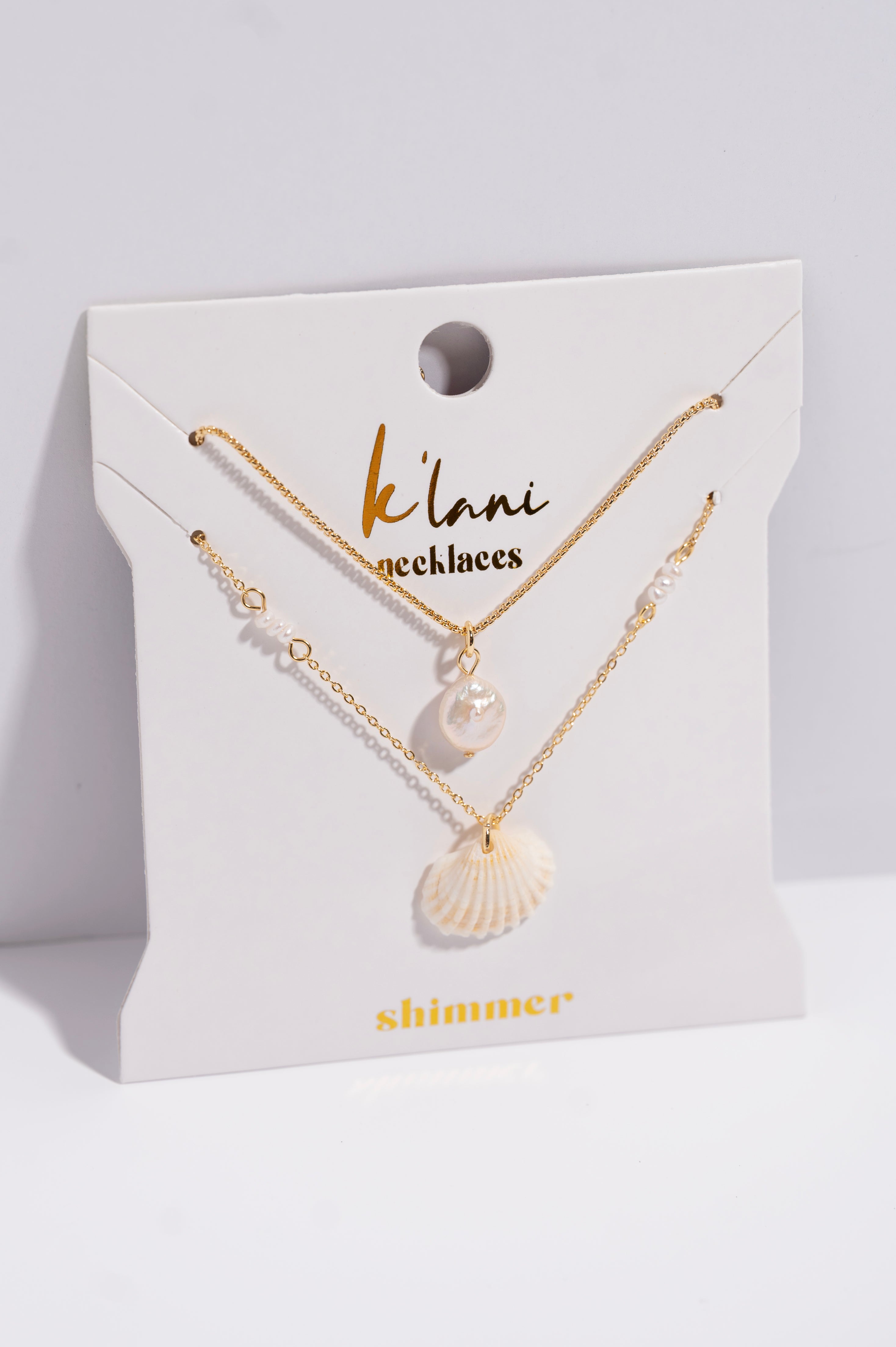 Shimmer Necklace Set - New
