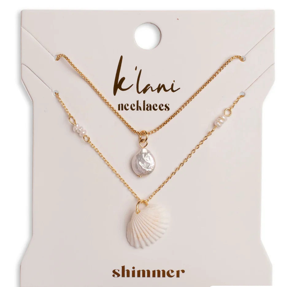 Shimmer Necklace Set - New