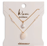 Shimmer Necklace Set - New