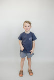 Navy Gingham Shorts