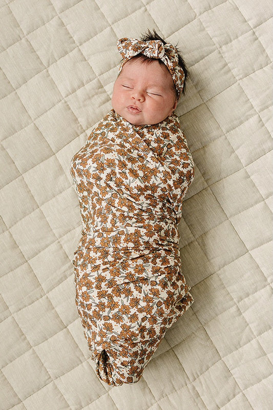 Cream Magnolia Bamboo Head Wrap