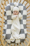 Cream Ribbed Bamboo Knot Gown