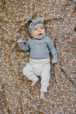Heather Grey Bamboo Snap Long Sleeve Ribbed Bodysuit
