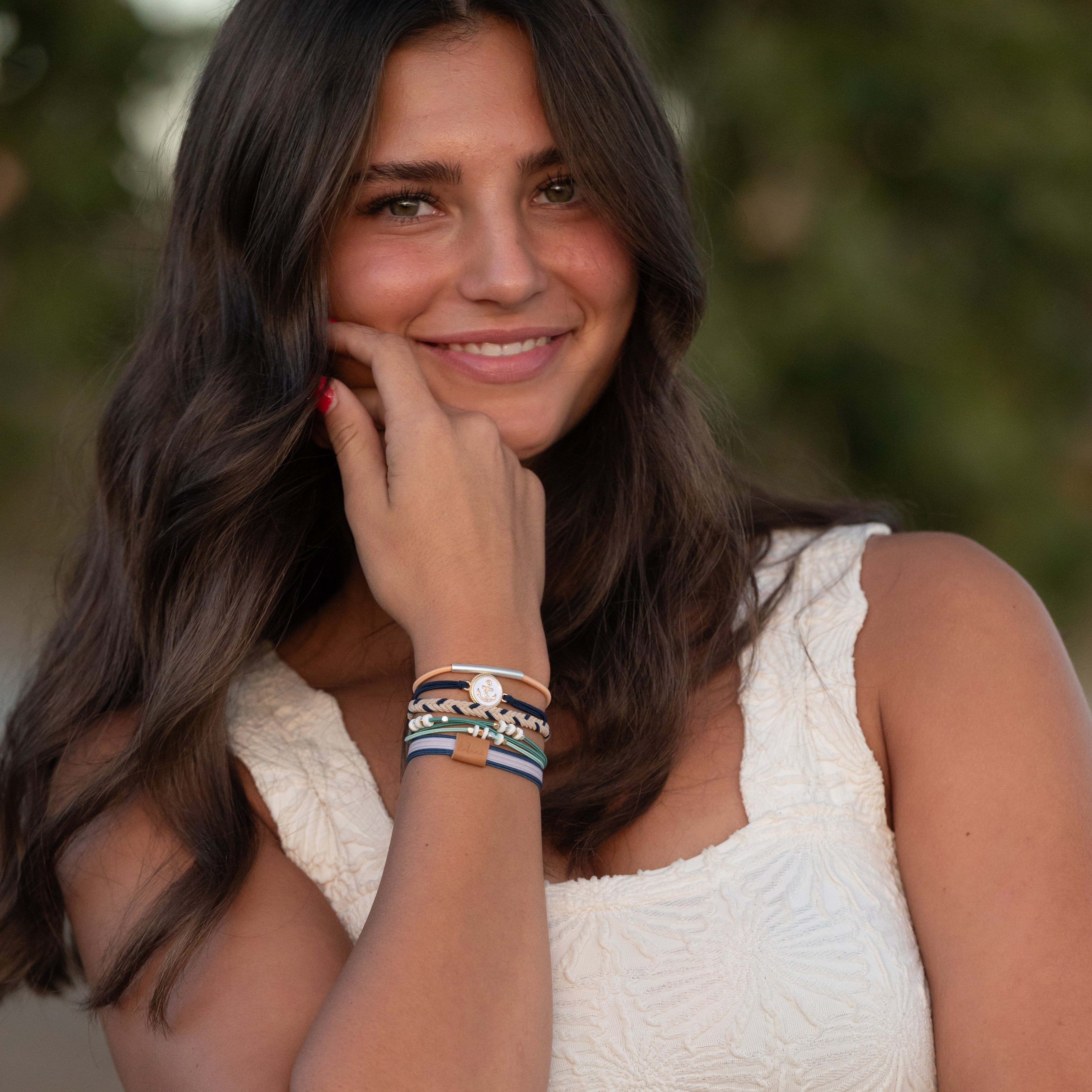Anchor - Hair Tie Bracelet