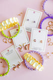 Huggie Charm Earrings - Nola 8mm