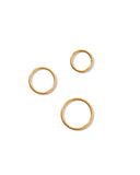 Huggie Infinity Hoop Earrings - Ava Gold 8mm