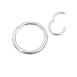 Huggie Infinity Hoop Earrings - Ava Silver 10mm
