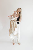 Plush Blanket  | Just Smile Black & Ivory