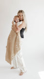 Plush Blanket  | Just Smile Black & Ivory