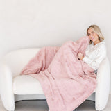 PATTERNED FAUX FUR XL THROW BLANKETS