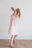 Crosstop Dress in Hopscotch