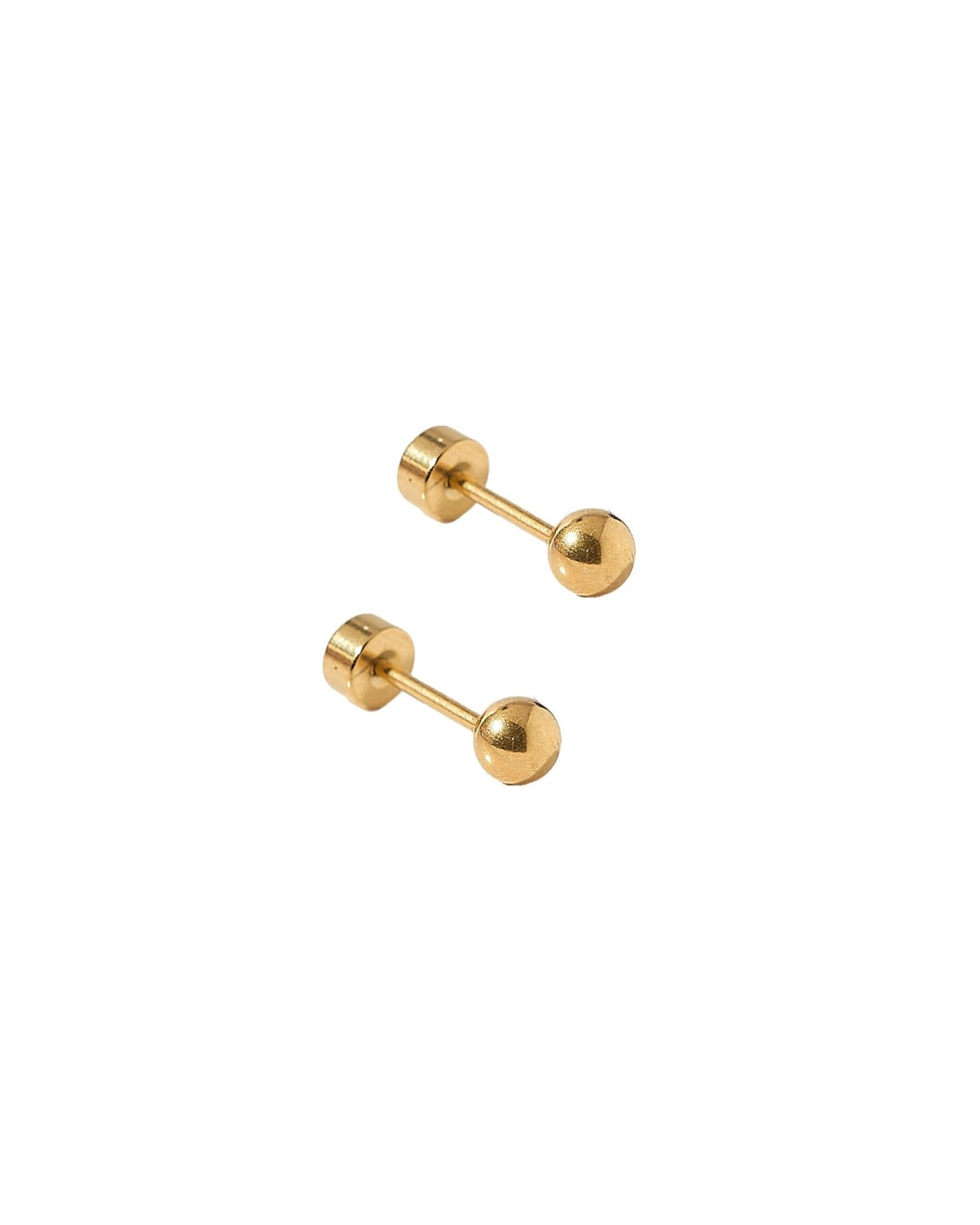 Screwback Stud Earrings - Evelyn Gold