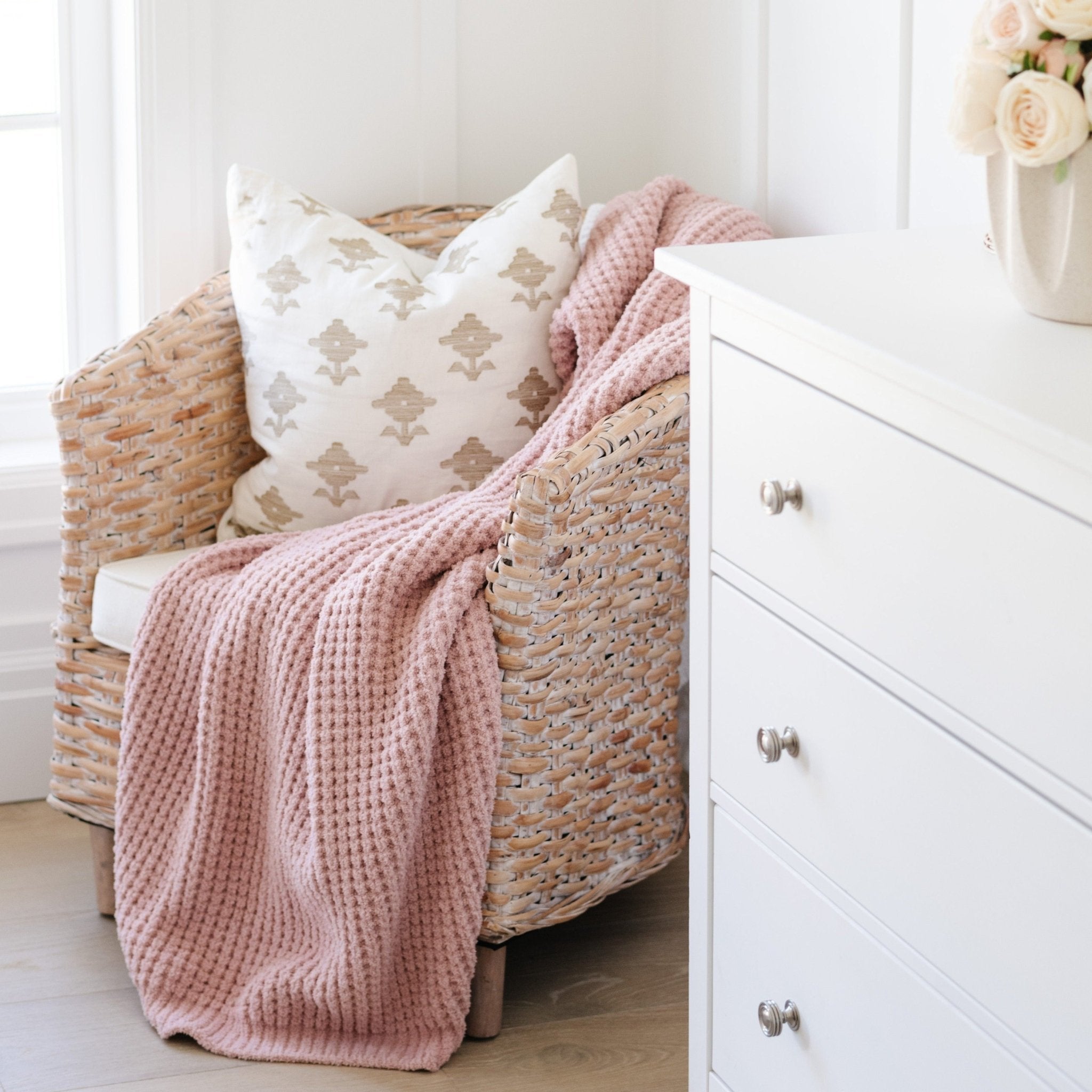 WAFFLE KNIT TODDLER BLANKETS