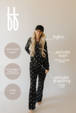 Women's Bamboo Pajama | Midnight Lightning Bolt